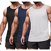 COOFANDY Men's Workout Tank Top 3 Pack Quck Dry Sleeveless Gym Muscle Shirts Summer Swim Beach Tops