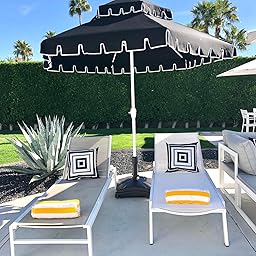 Amazon Com Shademobile Outdoor Umbrella Stand W Easy Rolling Base Up To 125lb Heavy Duty Universal Design For Weighted Commercial Patio Deck Big Mobile Sun Shade W Hidden Wheels Bronze