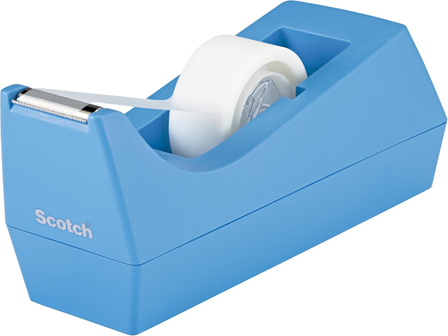 Scotch Classic Desktop Tape Dispenser, Periwinkle, 1 in Core, Made from