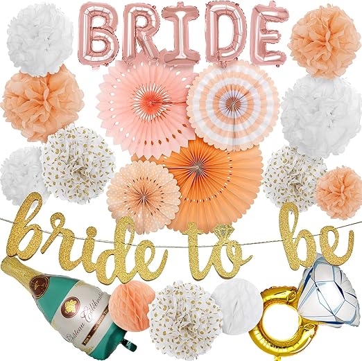 Amazon Com Bride To Be Bachelorette Party Decorations Kit