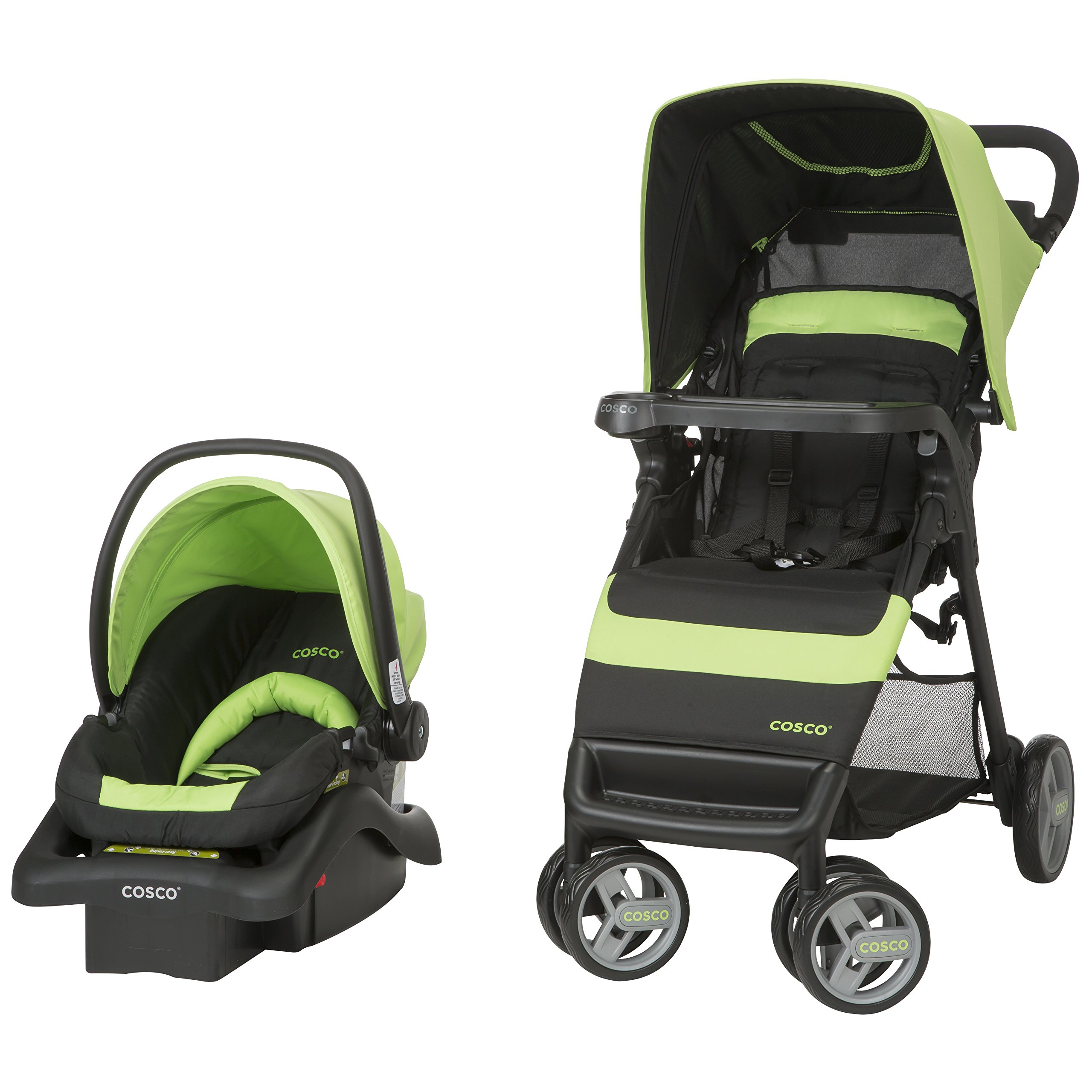 Cosco Simple Fold Travel System with Light 'N Comfy Infant Car Seat