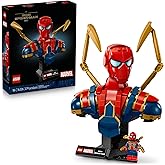 LEGO Marvel Iron Spider-Man Bust Collectible - Building Kit for Adults, Ages 18+ - Includes Iron Spider-Man Minifigure - Coll
