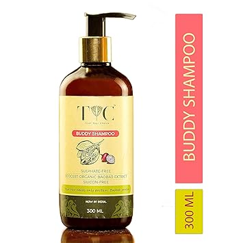 TYC Baobab Buddy Shampoo | Sulphate Free, Made With Organic Baobab Protein and Red Onion Extract, Hair Fall Control Shampoo For Men and Women - 300 ML