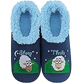 Snoozies Animal Slipper Socks for Women, Funny Animal and Fuzzy Slippers Soft Non-Slip with Sherpa Lining, Cute Slippers