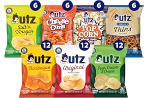 Utz Variety Pack of 60 Individual Potato Chip, Cheese Curl, Popcorn & Pretzel Snacks for On-the-Go