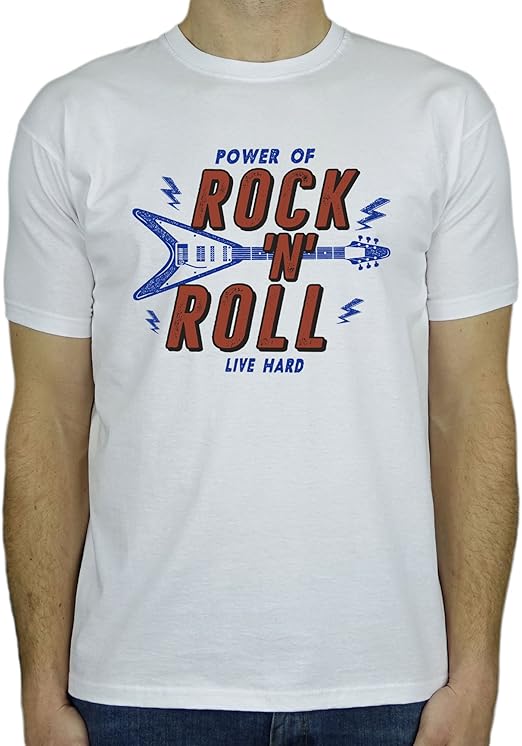 Rock N Roll Music Band Retro Mens Gift TShirt Amazon.co.uk Clothing