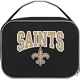 FOCO NFL Unisex-Adult Officially Licensed Wordmark Team Color Big Logo Football Zip Closure 7L Lunch Bag - New Orleans Saints