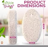 SOL 2pk Natural Pumice Stone for Feet Hard Skin Exfoliator view 2