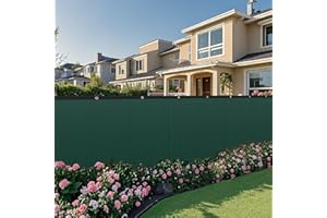 TOPNEW 4' x 50' Fence Privacy Screen,Privacy Fence Shade Covers - 90% Blockage Heavy Duty Fence Panels for Garden Backyard Outdoor Home Decoration (Green)