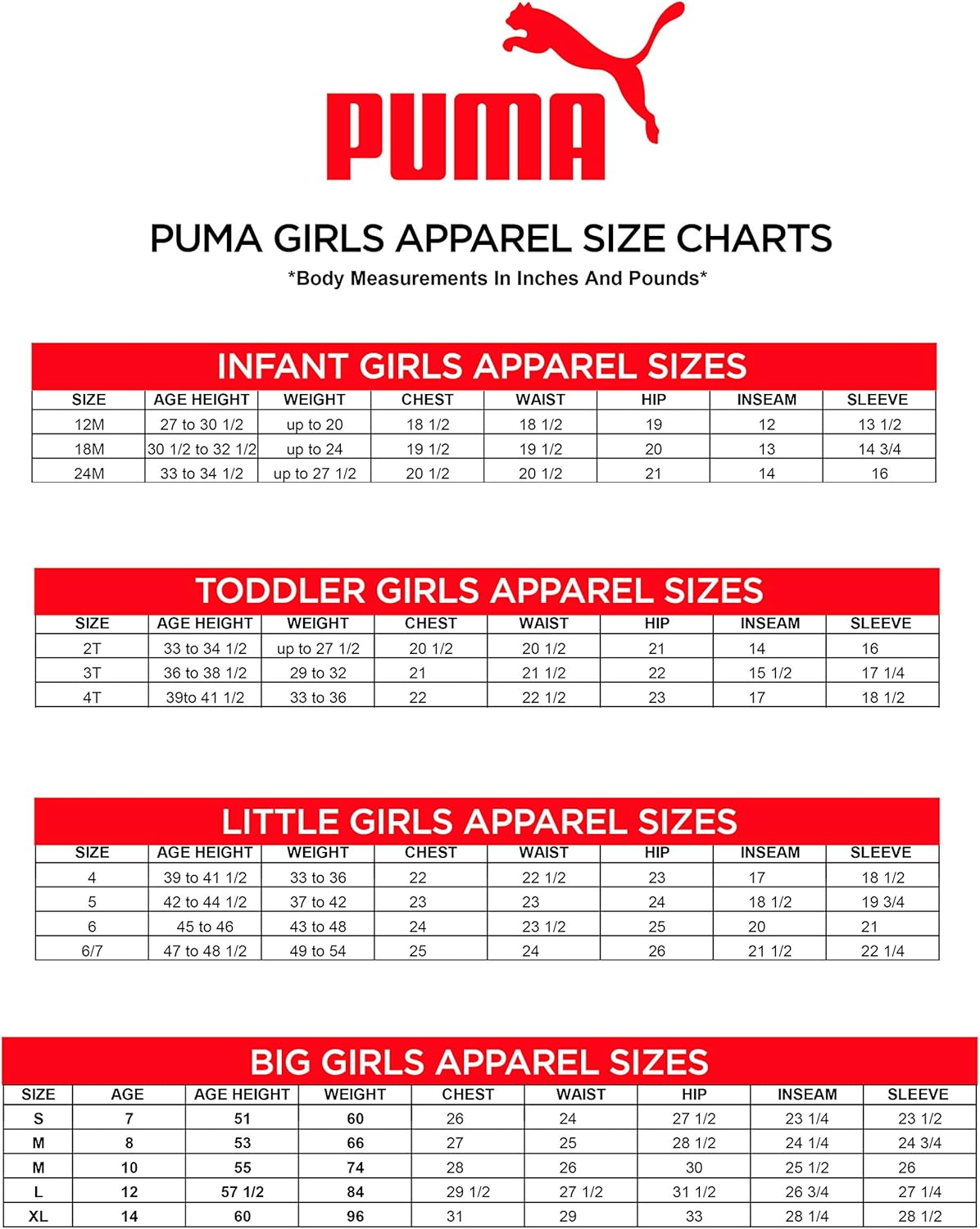PUMA Girls' Active Short: Clothing