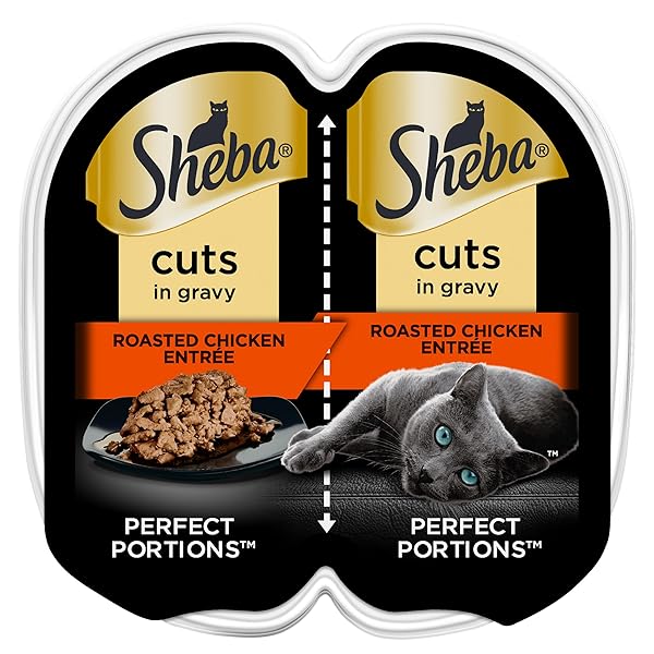 SHEBA PERFECT PORTIONS WET CAT FOOD CUTS IN...