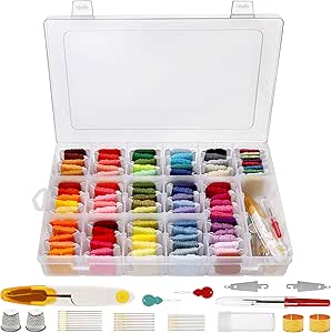 Handi Stitch Kit Hilo Punto de Cruz (140 Piezas) - Kit Hilos ...