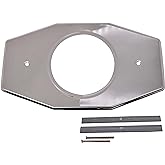Westbrass A502-26 One-Hole Remodel Cover Plate for Moen and Delta Single Handle Bathtub and Shower Valves, 13" x 7-1/2", Polished Chrome