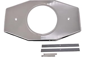 Westbrass A502-26 One-Hole Remodel Cover Plate for Moen and Delta Bathtub and Shower Valves, Polished Chrome