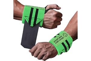 TAVIEW Wrist Wraps Weightlifting with Heavy Duty Thumb Loop, Powerlifting, Cross Training, Bodybuilding .22” Professional Grade for Gym Workout, Men and Women Weight Lifting and Strength Training