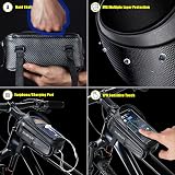 Faireach Bike Handlebar Bag with Phone Holder, Waterproof Front Frame Pouch view 5