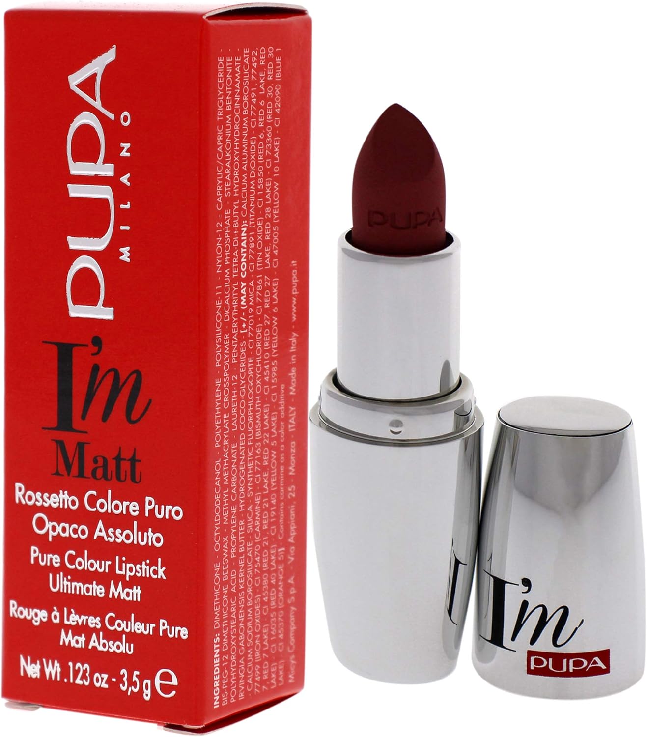 Pupa Milano I Am Matte Pure Colour Lipstick - 012 Angel Rose For Women 0.123 oz Lipstick, 3.5 g (Pack of 1) - Image 5