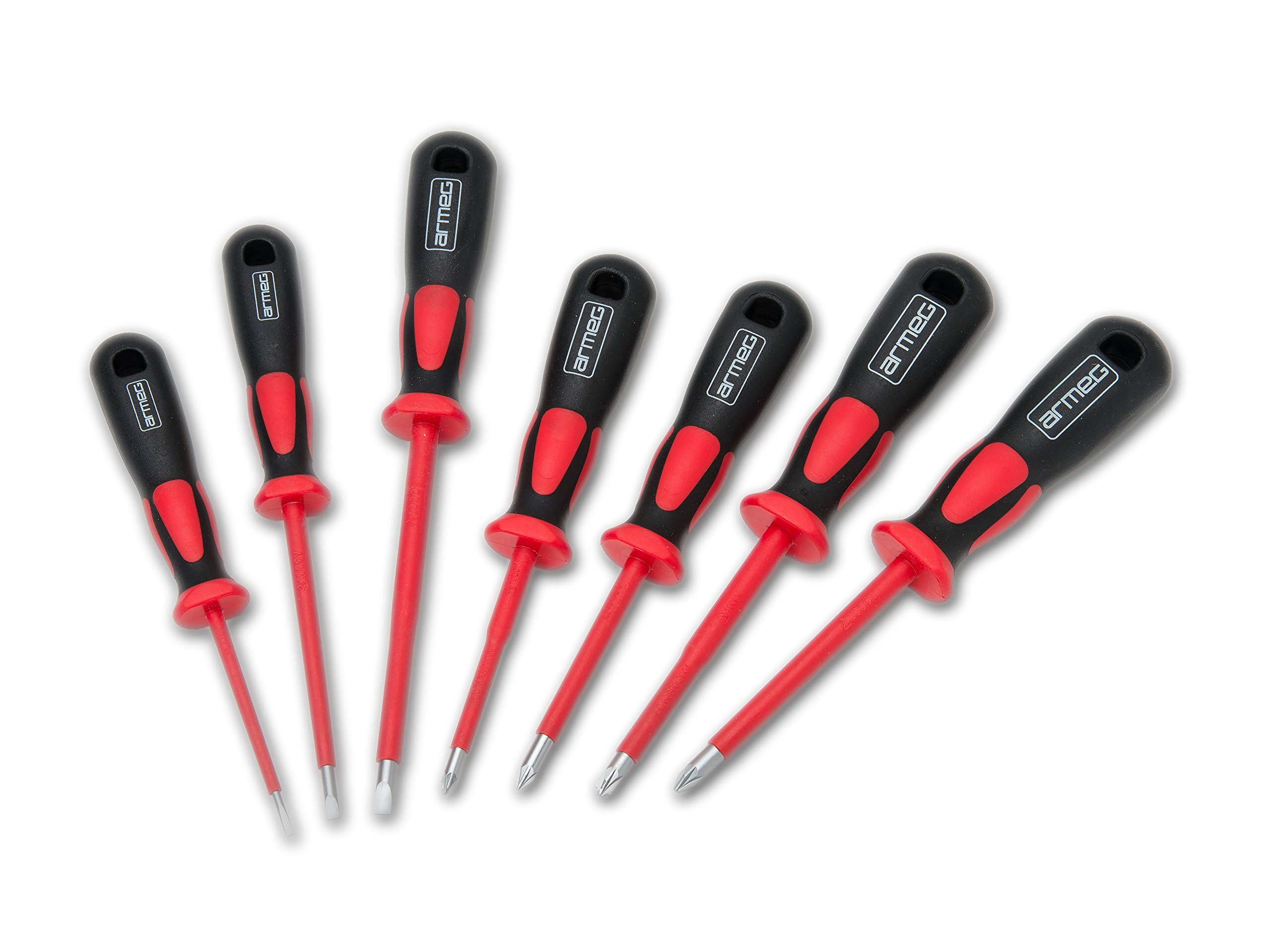 Armeg SDRSET7A 1000 V Grip-X Screwdriver Set (7-Piece)