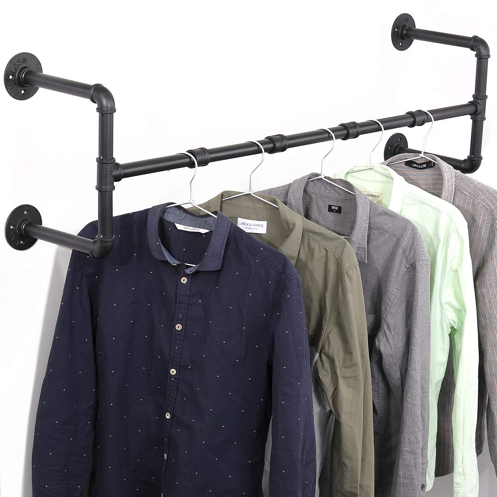 Buy Industrial Pipe Clothing Garment Rack, 111 cm Wall Ceiling ed