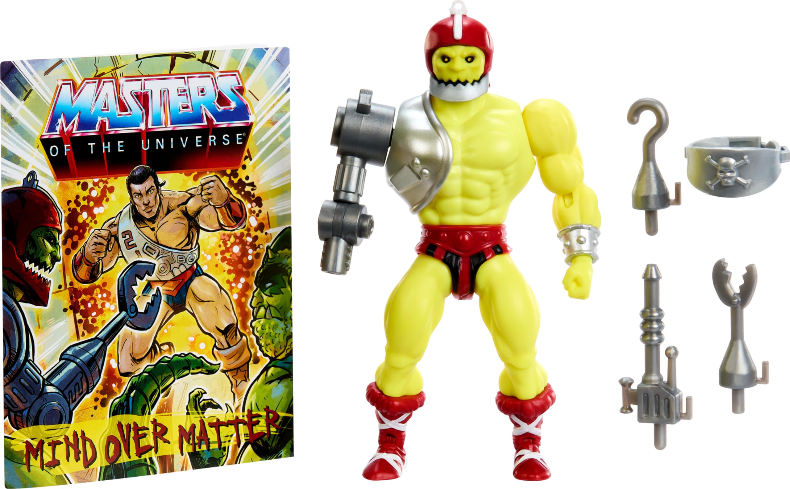 Masters of the Universe Origins Action Figure, Trap Jaw Collectible, MOTU Evil and Armed Villain, 16 Posable Joints, 5.5 Inch with Accessories, HYD23