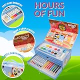 Bluey Art Set for Kids 40+ Pcs Colouring Pencils Paints Crayons Case view 4
