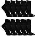 Fruit of the Loom Women's Everyday Soft Cushioned Ankle Socks (10 Pack)