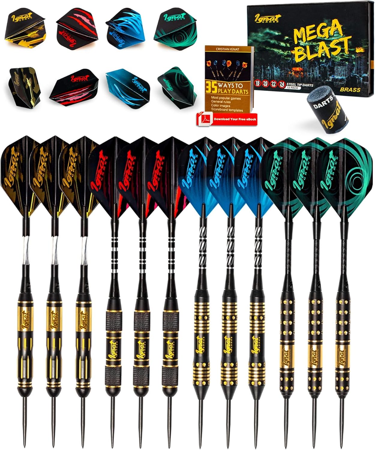 freccette elettroniche per punta in acciaio