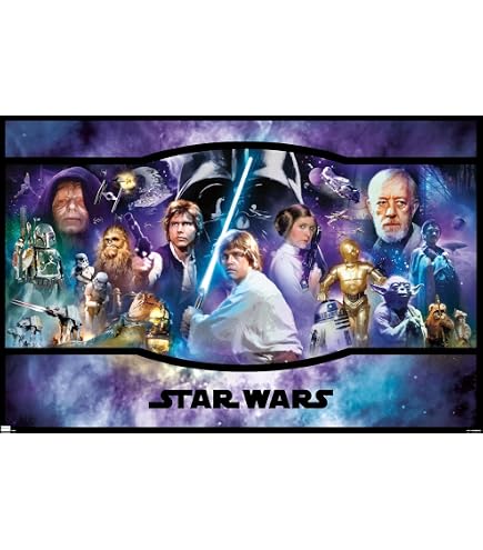 Amazon.com: Star Wars: Original Trilogy - Póster de collage de
