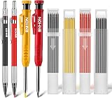 Enhon 4 Pcs Mechanical Carpenter Pencils with 40 Refills and Sharpener view 1