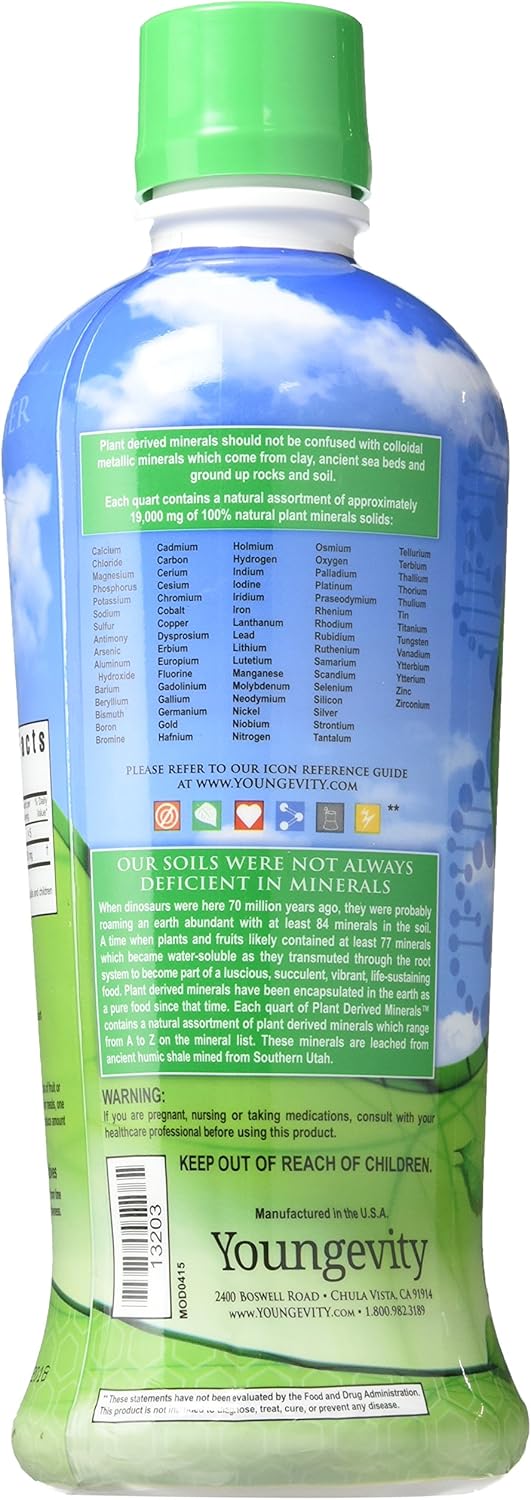 MAJESTIC EARTH PLANT DERIVED MINERALS - 32 FL OZ, 4 Pack: Health & Personal Care