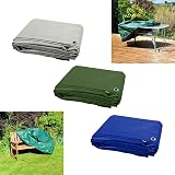 SolaDirect 2 x 2 m Blue Tarpaulin Waterproof Groundsheet Reinforced Eyelets view 6