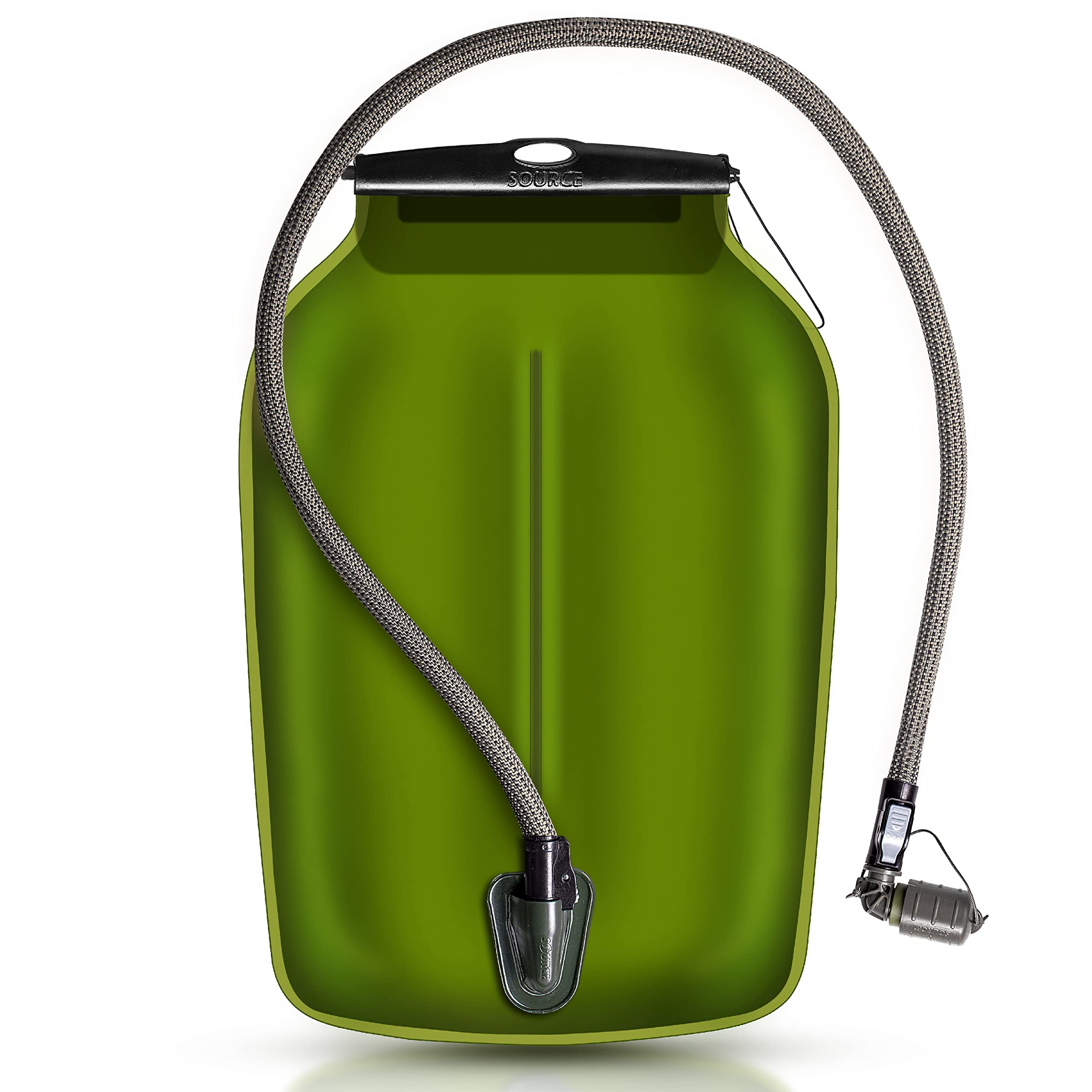 Source Hydration Bladder WLPS Low Profile - 3 Liter (100oz) Water Bladder with High Flow Storm Valve - Featuring All Hydration Technology Advantages