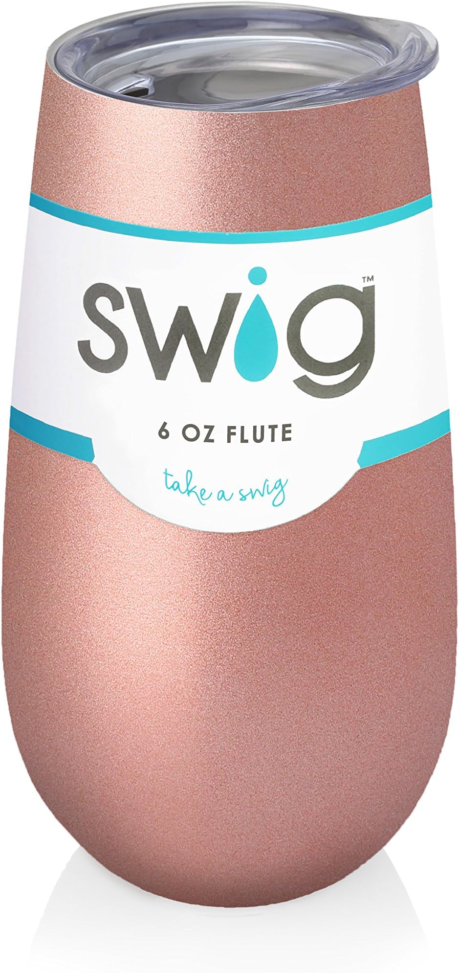 Swig Champagne Flute 6 oz (Rose Gold)