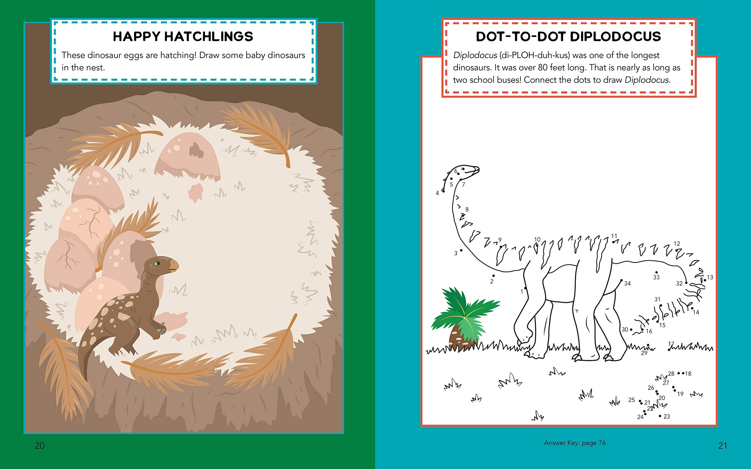 Dinosaur Activity Book For Kids 70 Activities Including Coloring Dot To Dots Spot The Difference Thompson Lauren 9781647398224 Amazon Com Books