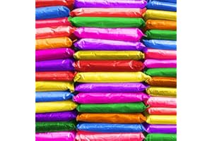 ARELUX Holi Run Powder 25 Pack 2.8oz/80g Each Natural Assorted Rangoli Powder Bulk, Washable Chalk Paint for Color War, Rangoli, Fun Run, Party & Festival