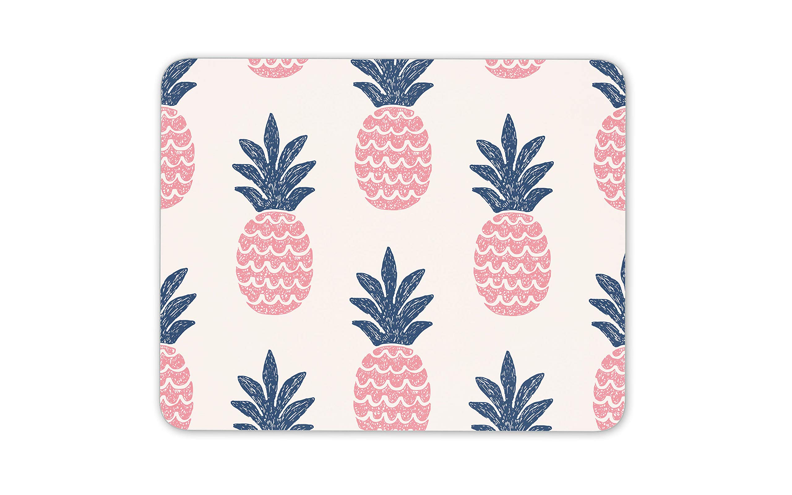 Cute Pineapple Coral Pattern Mouse Mat Pad - His Hers Art Computer #14404