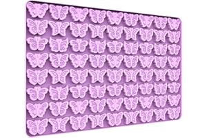 Tadonyny Mini Butterfly Silicone Molds for Chocolate Gummy Candy, Butterfly Mint Molds Ice Cube Molds with Scraper (butterfly)