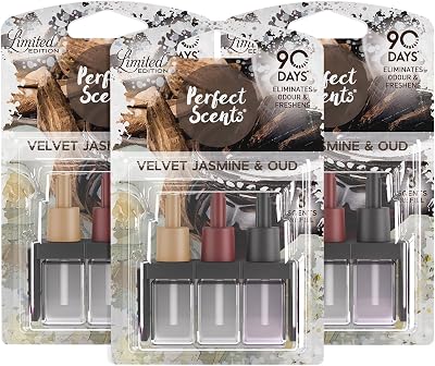 Perfect Scents 3 x Jasmine Oud Plug In Refill 20ml 3volution Compatible