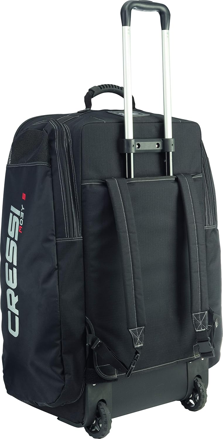 Cressi Strong Large Capacity Trolley Bag 115L with Backpack Straps | Moby 5 designed in Italy : Diving Roller Bags : Clothing