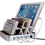 Simicore USB Charging Station Dock & Organizer for Smartphones, Tablets & Other Gadgets &ndash; Multiple USB Charger Station & Cell Phone Docking Station