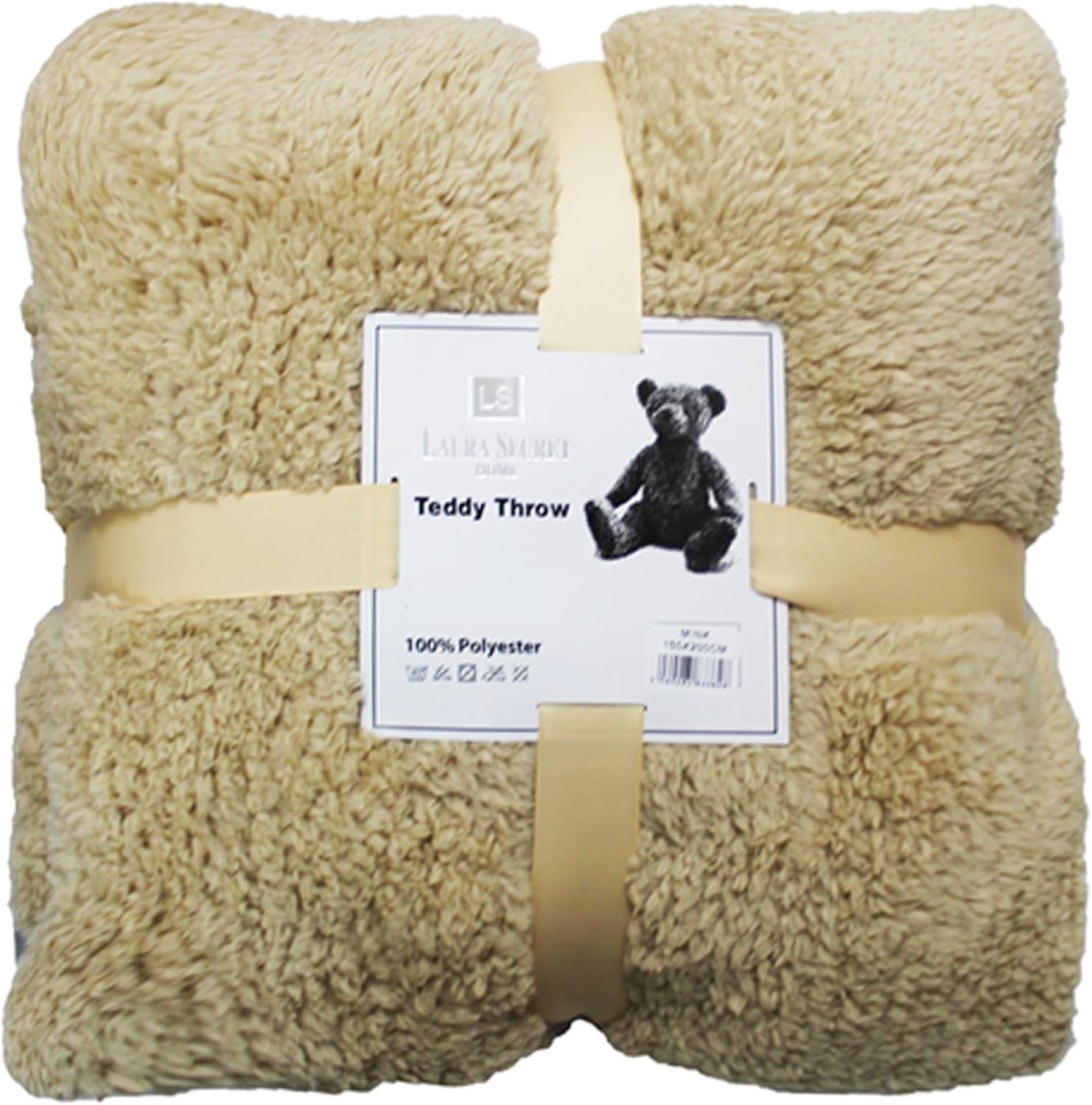 Luxury Super Soft Teddy Bear Throws Cuddly Thick Warm Sofa Bed Blanket