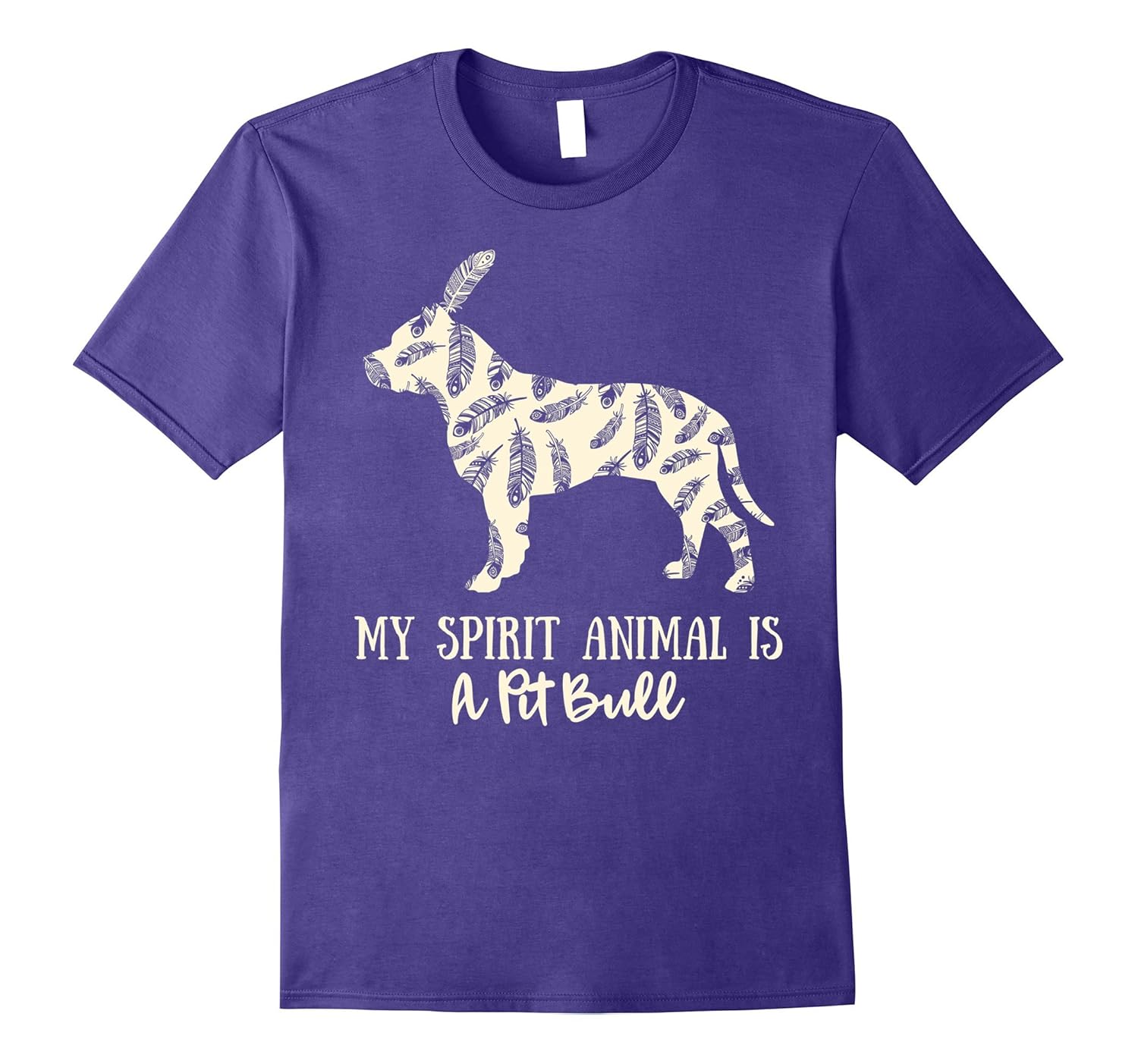 My Spirit Animal Is A Pit bull Shirt Funny Gift Tee-Rose