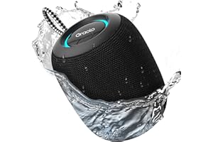 Oraolo Bluetooth Speaker, IPX7 Waterproof Portable Bluetooth Speaker with 16W Immersive Audio, 30H Playtime, LED Light, Bluet