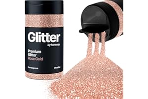 Rose Gold Glitter Shaker 130g Ultrafine Glitter | Metallic Flakes Sequins Sparkles for Resin, Epoxy, Paint, Crafts | Supplies
