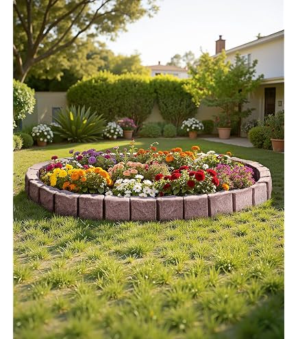 Dalen HammerEdge Pound in Edging - 16 Durable Interlocking Pieces -18 feet of Coverage - Made in USA - Easy to Install - 1 Pack