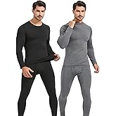 UNIQUEBLLA Long Johns Thermal Underwear Set for Men Thermal Base Layer Cold Weather Bottom Top