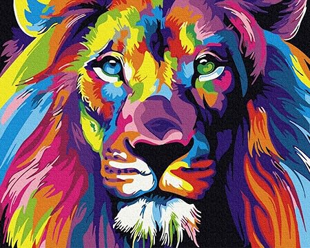 Amazon.com: DIY Paint by Numbers Kit for Adults & Kids, Easy Canvas Acrylic  Painting for Beginners - 16