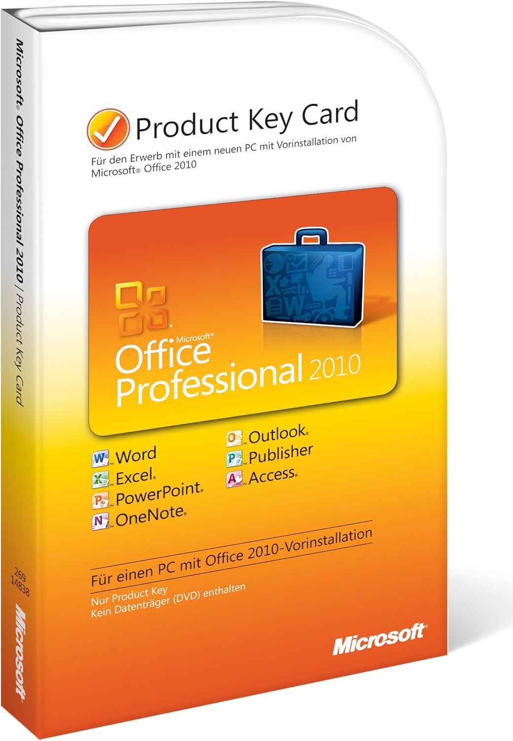 Microsoft Office Professional 10 Product Key Card Amazon De Software
