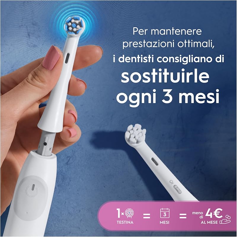 Testine di Ricambio iO Gentle Care, Bianche, 8 Ricambi