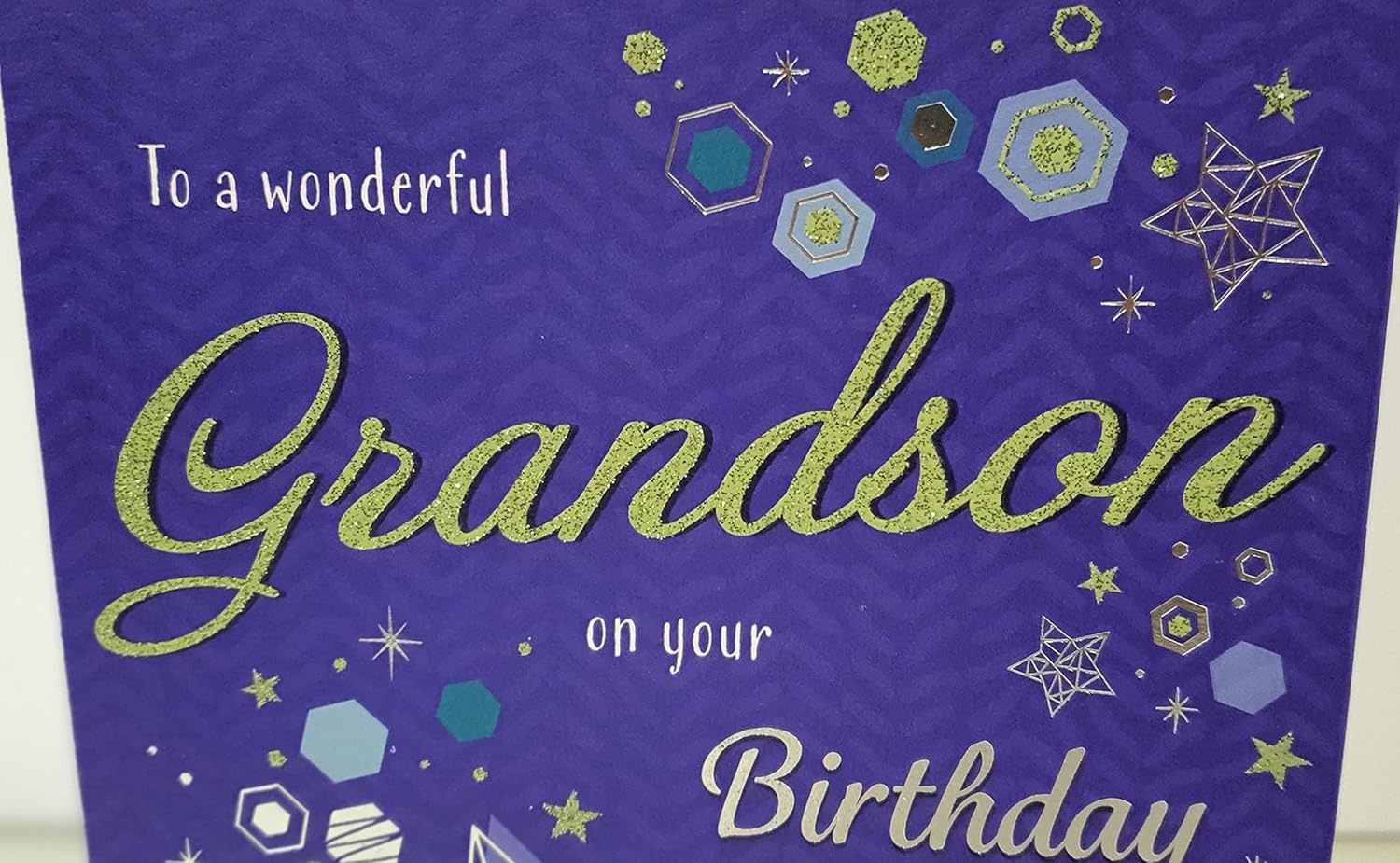 For A Special Grandson Birthday Card - Size 6" X 9", beige, 6 x 9 inch - Image 5